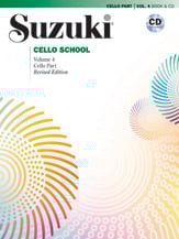 SUZUKI CELLO SCHOOL #4 Revised CELLO PARTS BK/CD cover